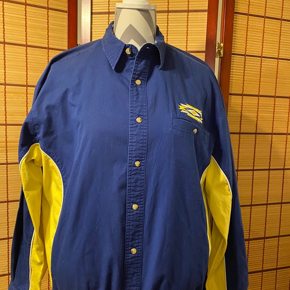 Vintage Wrangler Pearl Snap Shirt with Aztec Look